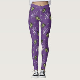 💜 Lila Gothic Frankenstein Leggings 🕸️ 🦇