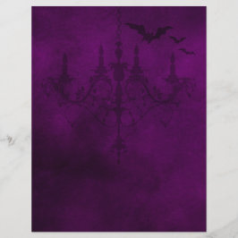 Lila Gothic Halloween Papper