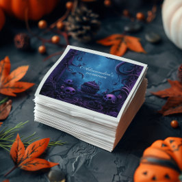 Lila Gothic Spooky 2:a födelsedagen Pappersservett