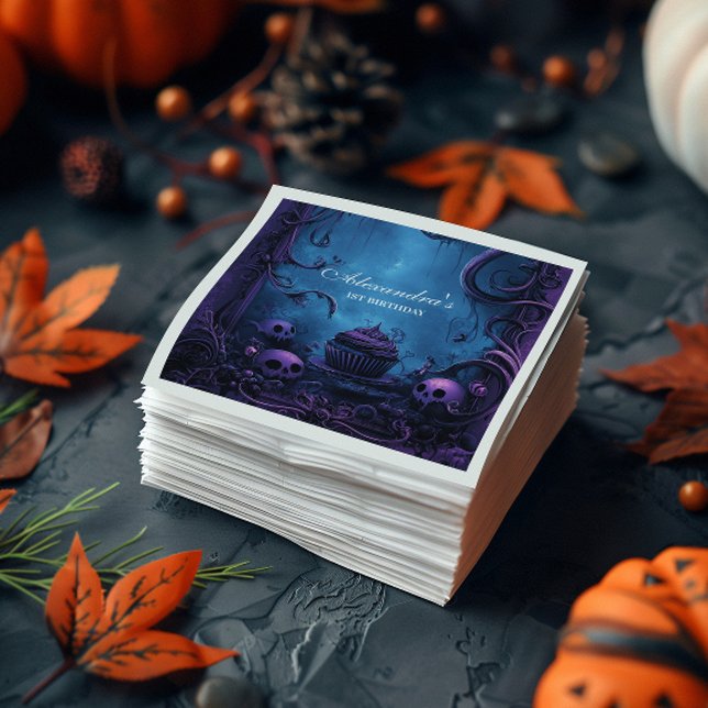 Lila Gothic Taloky EN Birthday Pappersservett (Skapare uppladdad)