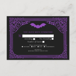 Lila Gothic Vampire Cathedral Bröllop OSA Tilläggskort