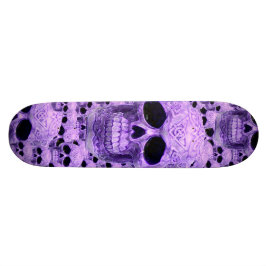 Lila gotskalle mönster skateboard bräda 20 cm