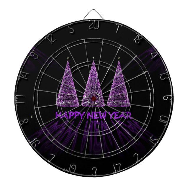 lila gott nytt år piltavla (Framsidan)