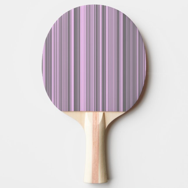 Lila Grå Ränder Pingisracket (Framsidan)