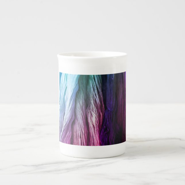 Lila Gradient Coffee Mugg Benporslin Mugg (Framsidan)