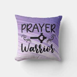 Lila Gradient Prayer Warrior Kudde