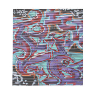 Lila Graffiti på Shutter Anteckningsblock