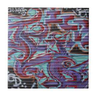 Lila Graffiti på Shutter Kakelplatta