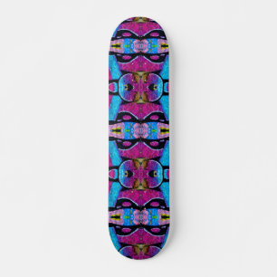 Lila graffiti skateboard. old school skateboard bräda 18 cm