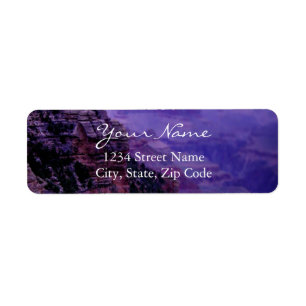 Lila Grand Canyon Adressetiketter Returadress Etikett