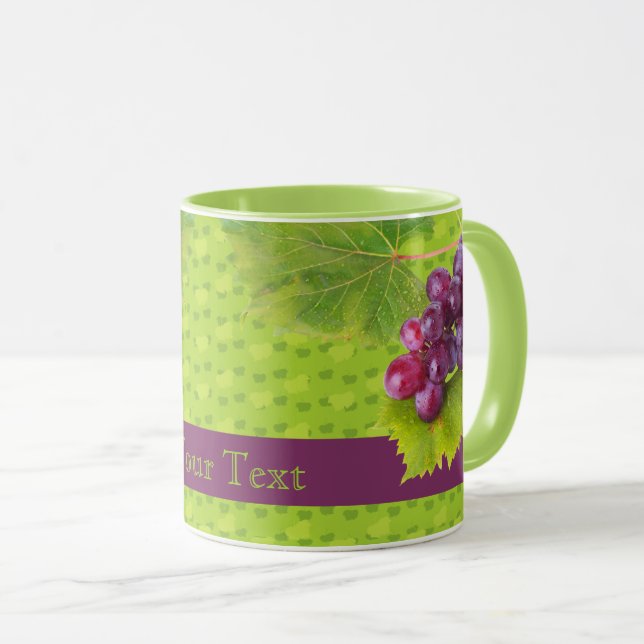 Lila Grapes Mugg (Framsida höger)