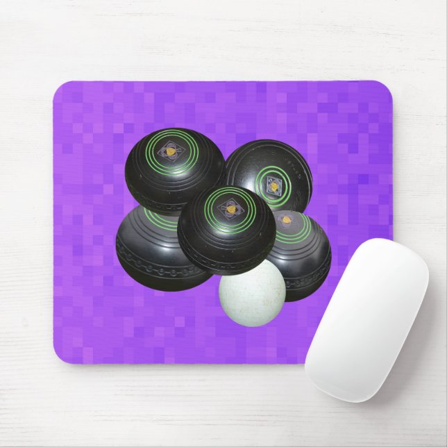 Lila Gräsmatta Bowls, Mousepad Musmatta (Med mus)