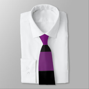 Lila Grått och Black Banded Tie Slips