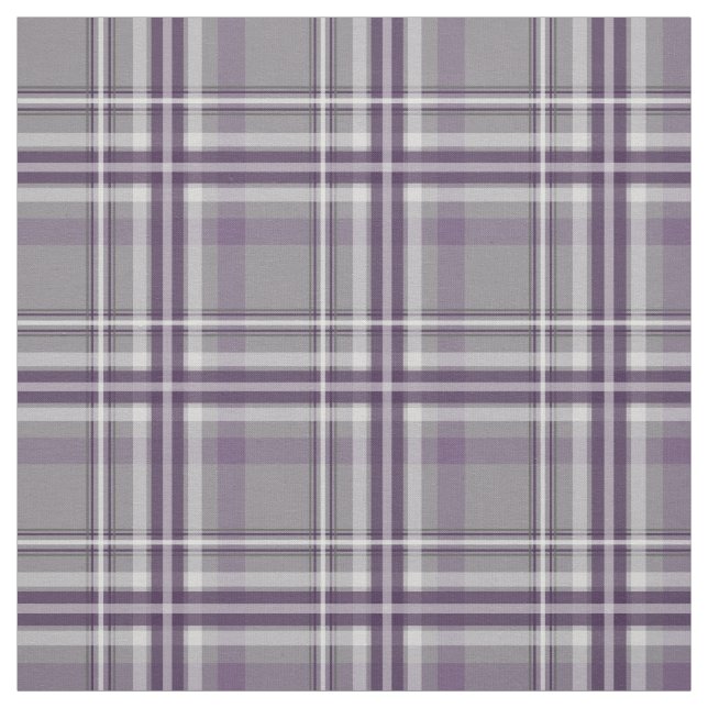 lila grått White plaid Tyg (Provkarta)