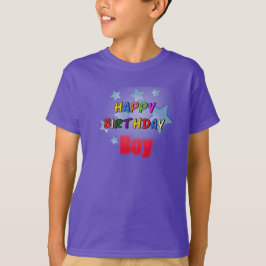 Lila Grattis på födelsedagen Boy Kids' T-Shirt