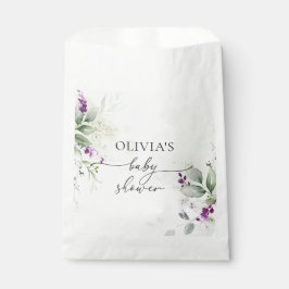 Lila Greenery Lavender Favor Bag