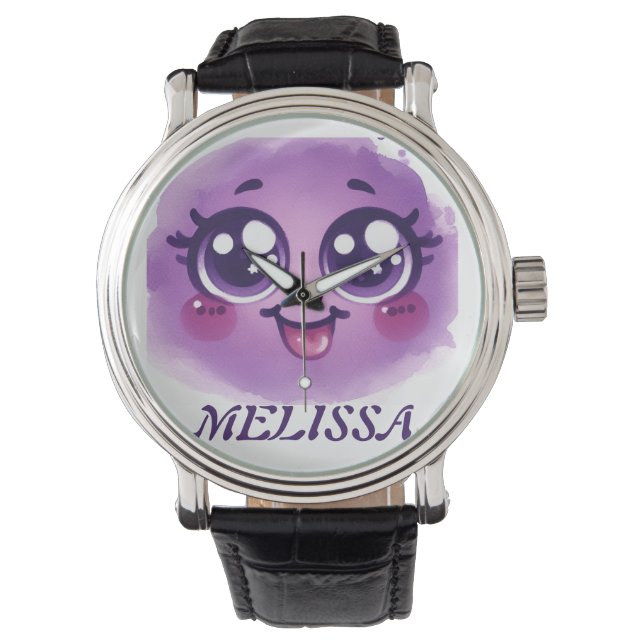 Lila grimma armbandsur (Framsida)