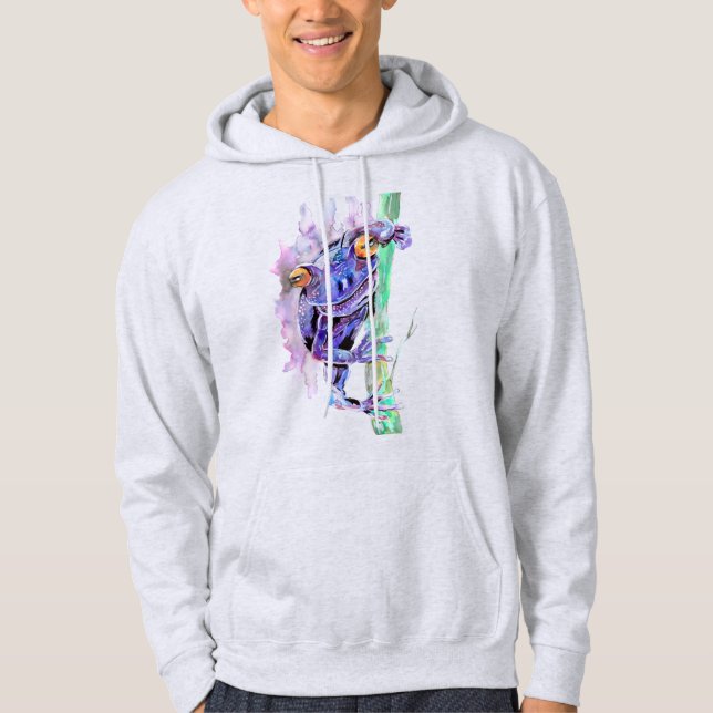 Lila Groda Hoodie (Framsida)