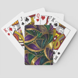 LILA GRÖN GULD MARDI GRAS-MÖNSTER CASINOKORT