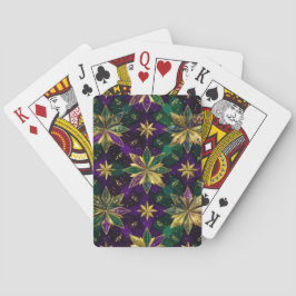 LILA GRÖN GULD MARDI GRAS MÖNSTER CASINOKORT