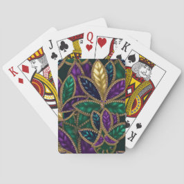 LILA GRÖN GULD MARDI GRAS-MÖNSTER CASINOKORT