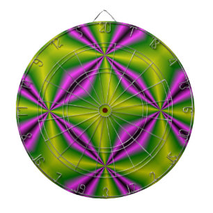 lila grönt Abstrakt Rainbow Art Darttavla