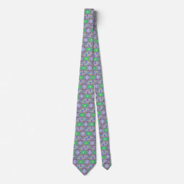 Lila Grönt Fantasy Tie Slips