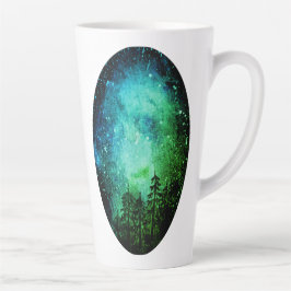 Lila & Grönt Galaxy Latte Mugg