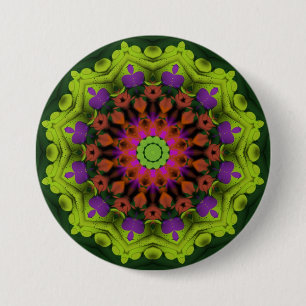Lila Grönt: Geometric Mandala Art Knapp