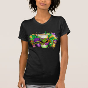 LILA GRÖNT GULD MARDI GRAS BEVERAGAGAGAGES T SHIRT