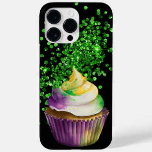 LILA GRÖNT GULD MARDI GRAS CUPCAKE