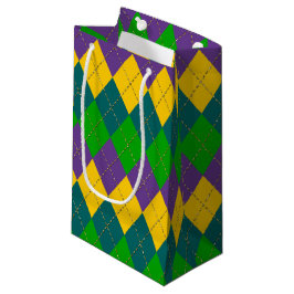 LILA GRÖNT GULD MARDI GRAS DIAMOND MÖNSTER