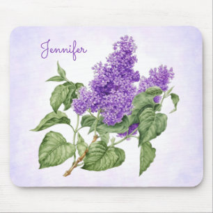 Lila Grönt Lilac Flower eget namn Botaniskt Musmatta