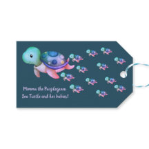 Lila Grönt Rosa Blue Mimma the Sea Turtle