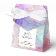 Lila, Grönt, Rosa Flowing Färg Elegant bröllop