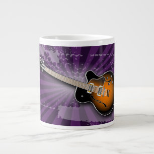 Lila Grunge Burst Guitar Specialty Mugg Jumbo Mugg