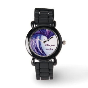 Lila Grunge Heart Armbandsur