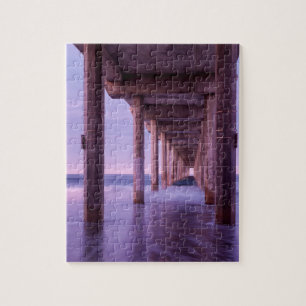 Lila gryning vid Scripps Pier Pussel
