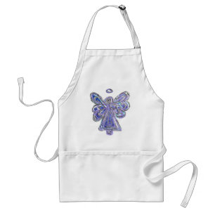 Lila Guardian Angel Anpassningsbar Art Apron Förkläde