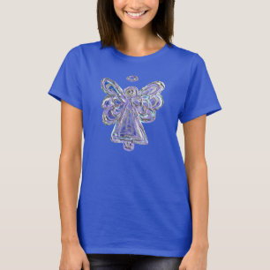 Lila Guardian Angel Anpassningsbar Art. julshirt T Shirt