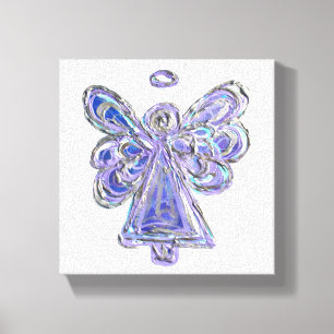 Lila Guardian Angel Art Wrapped Canvas Painting