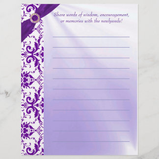 Lila Guestbook Papper