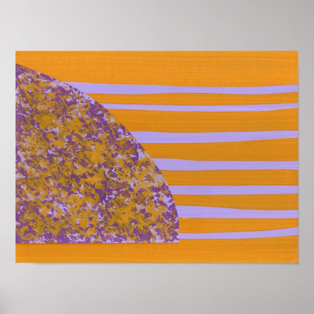 Lila Gul Blomma Poster (Framsidan)