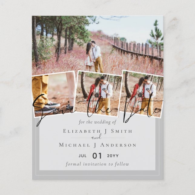 Lila Gul Grå Färgtrender Budget Bröllop (Framsida)