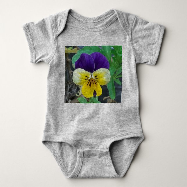 Lila & Gul Viol  T Shirt (Framsida)