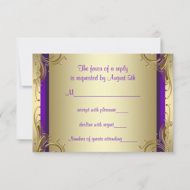 Lila Guld 50:e Bröllop-årsdagen för Party OSA (Framsida)