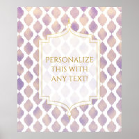 Lila Guld Arabiska marockanska temat Anpassningsba