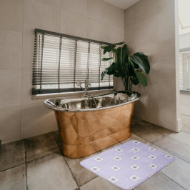 Lila Guld Blommigt-look Fractal Art Lavender Badrumsmatta