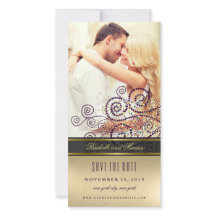 Lila & Guld Boho Spiral Dots Elegant Chic Photo