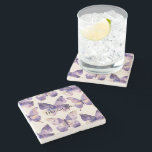 Lila Guld Butterflies Stenunderlägg<br><div class="desc">Lila Guld Butterflies</div>